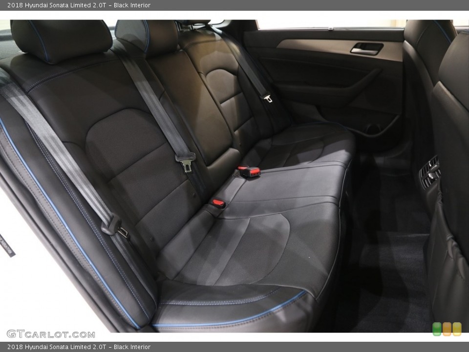 Black Interior Rear Seat for the 2018 Hyundai Sonata Limited 2.0T #141044096