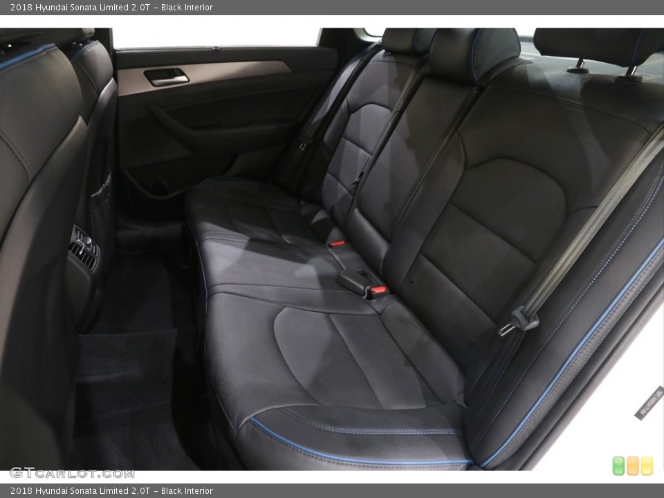 Black Interior Rear Seat for the 2018 Hyundai Sonata Limited 2.0T #141044109
