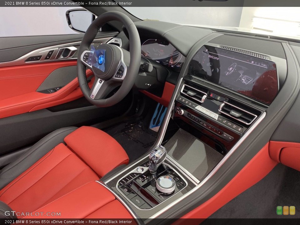 Fiona Red/Black Interior Dashboard for the 2021 BMW 8 Series 850i xDrive Convertible #141049314