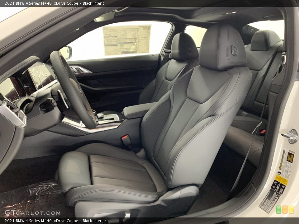 Black Interior Front Seat for the 2021 BMW 4 Series M440i xDrive Coupe #141051027