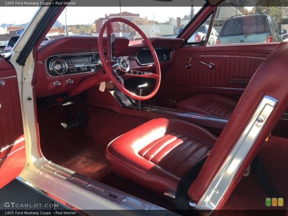 Red Interior Photo for the 1965 Ford Mustang Coupe #141054027