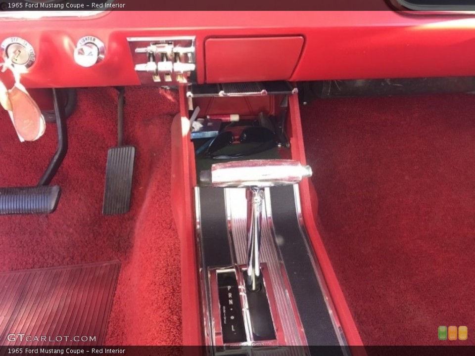 Red Interior Transmission for the 1965 Ford Mustang Coupe #141054039