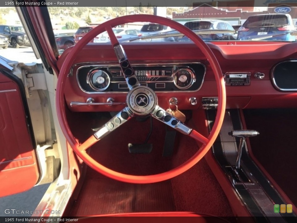 Red Interior Steering Wheel for the 1965 Ford Mustang Coupe #141054108