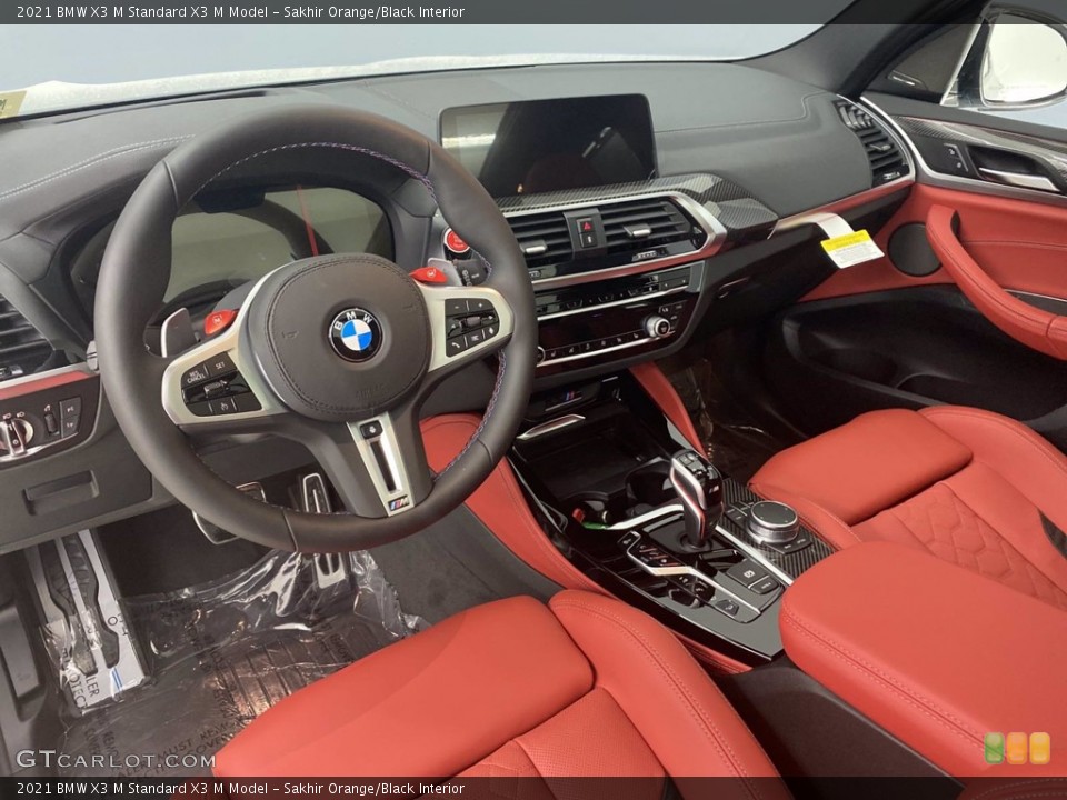 Sakhir Orange/Black Interior Front Seat for the 2021 BMW X3 M  #141054141