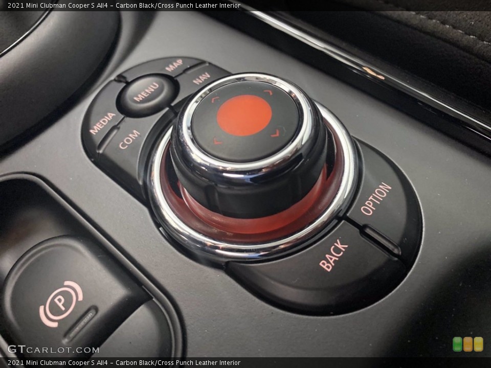 Carbon Black/Cross Punch Leather Interior Controls for the 2021 Mini Clubman Cooper S All4 #141054807