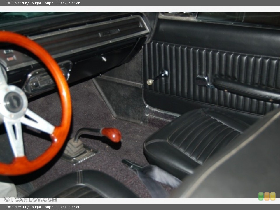 Black Interior Photo for the 1968 Mercury Cougar Coupe #141054828
