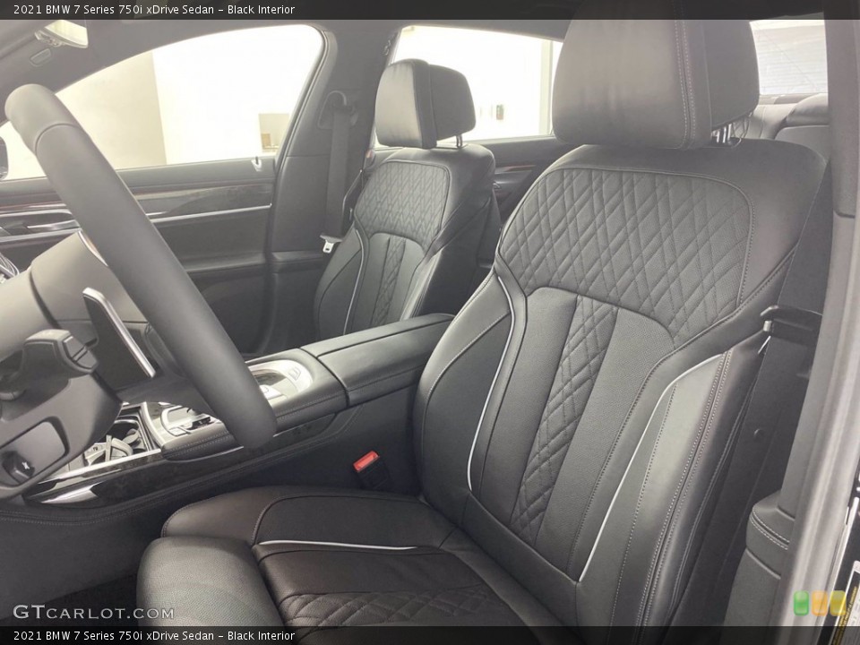 Black Interior Front Seat for the 2021 BMW 7 Series 750i xDrive Sedan #141059031