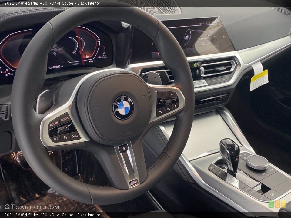 Black Interior Steering Wheel for the 2021 BMW 4 Series 430i xDrive Coupe #141059112