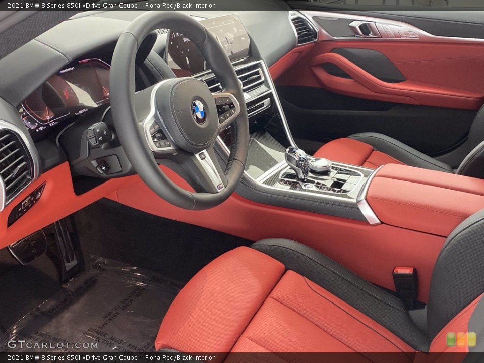 Fiona Red/Black Interior Photo for the 2021 BMW 8 Series 850i xDrive Gran Coupe #141059673