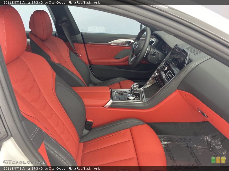 Fiona Red/Black Interior Front Seat for the 2021 BMW 8 Series 850i xDrive Gran Coupe #141059679