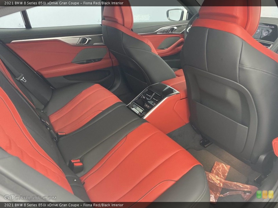 Fiona Red/Black Interior Rear Seat for the 2021 BMW 8 Series 850i xDrive Gran Coupe #141059796