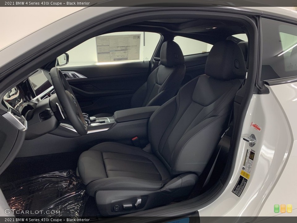 Black Interior Front Seat for the 2021 BMW 4 Series 430i Coupe #141059883