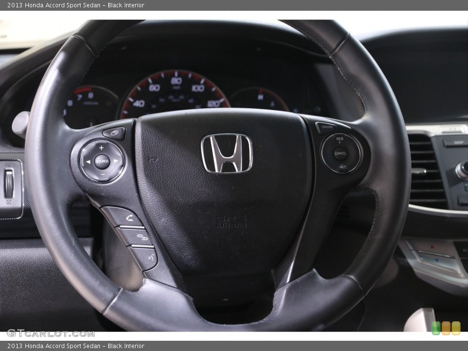 Black Interior Steering Wheel for the 2013 Honda Accord Sport Sedan #141063233