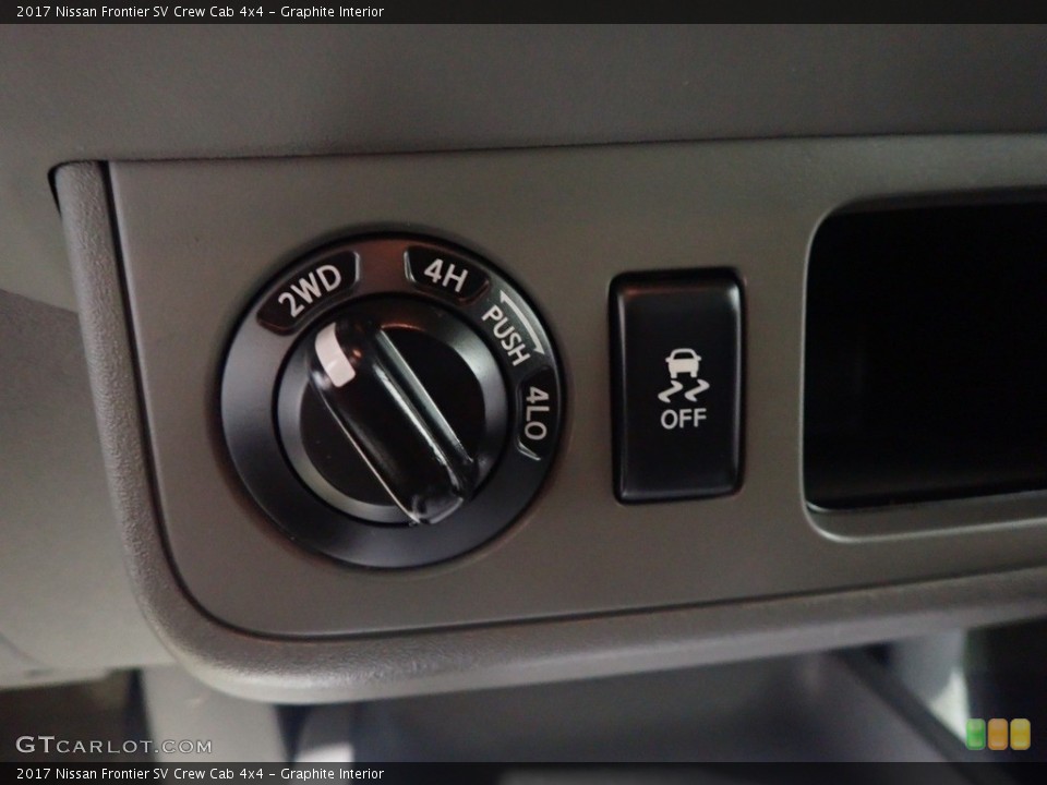 Graphite Interior Controls for the 2017 Nissan Frontier SV Crew Cab 4x4 #141064718