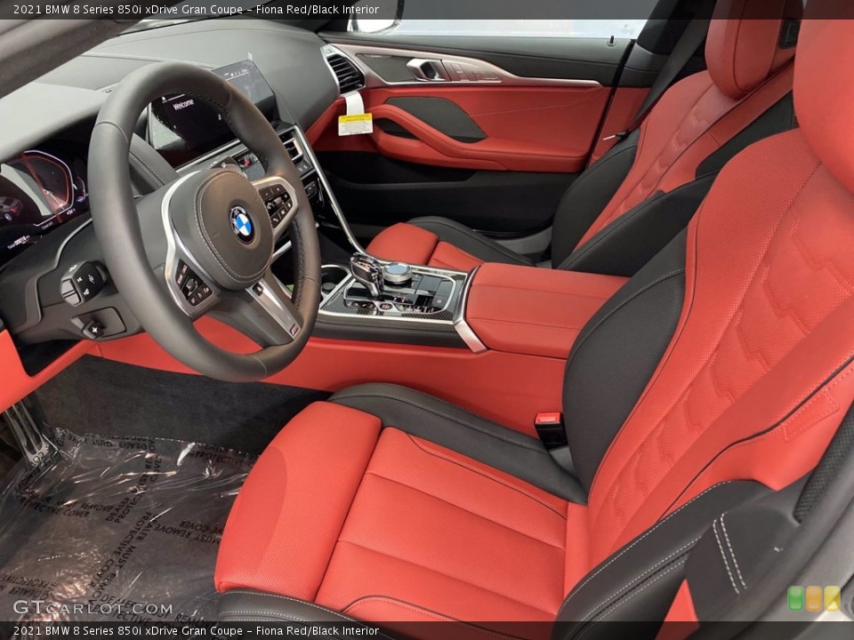 Fiona Red/Black Interior Front Seat for the 2021 BMW 8 Series 850i xDrive Gran Coupe #141065162