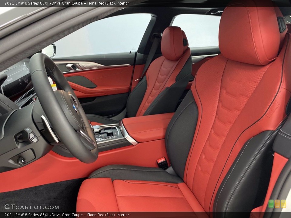 Fiona Red/Black Interior Front Seat for the 2021 BMW 8 Series 850i xDrive Gran Coupe #141065192