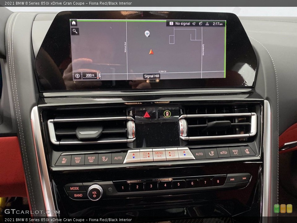 Fiona Red/Black Interior Navigation for the 2021 BMW 8 Series 850i xDrive Gran Coupe #141065534