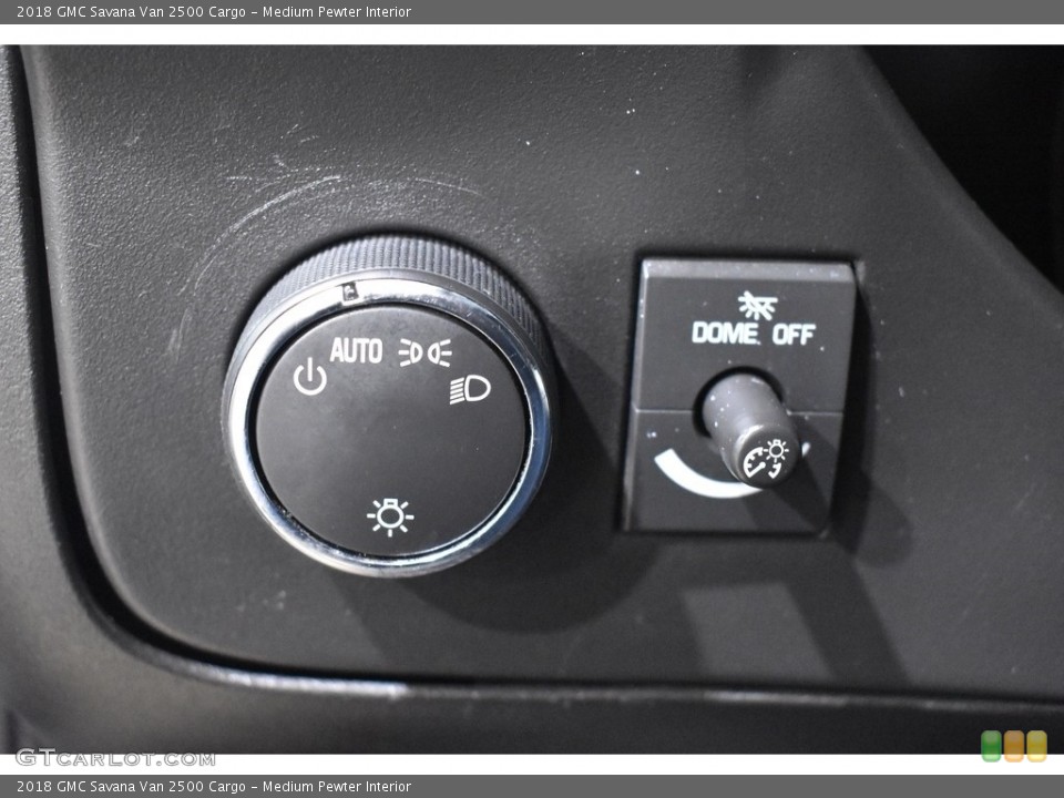 Medium Pewter Interior Controls for the 2018 GMC Savana Van 2500 Cargo #141065678
