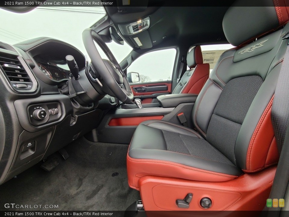 Black/TRX Red Interior Front Seat for the 2021 Ram 1500 TRX Crew Cab 4x4 #141075298