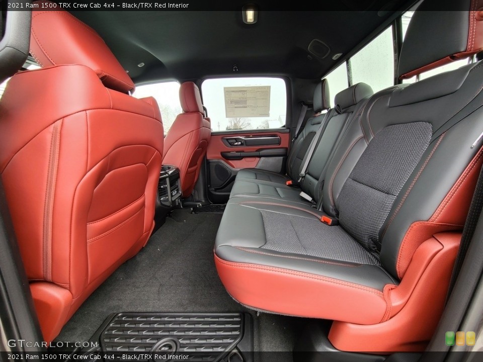 Black/TRX Red Interior Rear Seat for the 2021 Ram 1500 TRX Crew Cab 4x4 #141075346