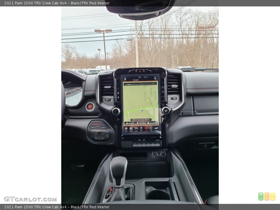 Black/TRX Red Interior Navigation for the 2021 Ram 1500 TRX Crew Cab 4x4 #141075442