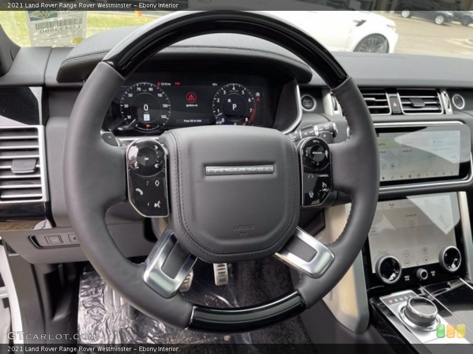 Ebony Interior Steering Wheel for the 2021 Land Rover Range Rover Westminster #141076915