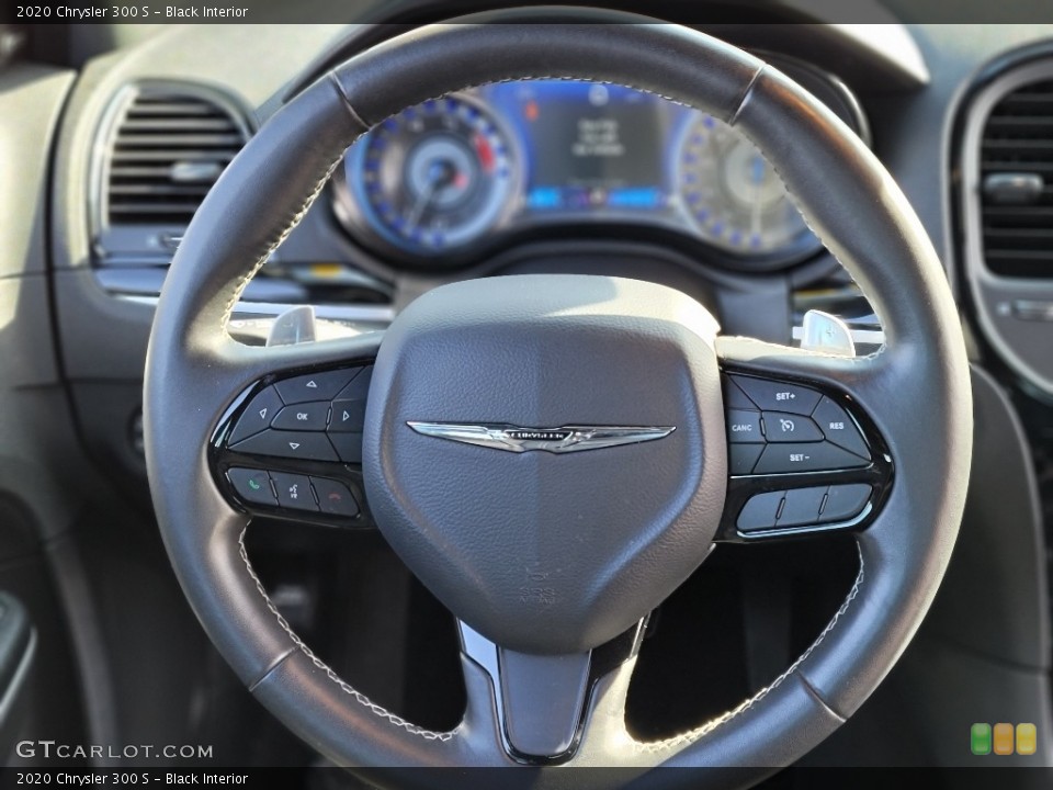 Black Interior Steering Wheel for the 2020 Chrysler 300 S #141080952