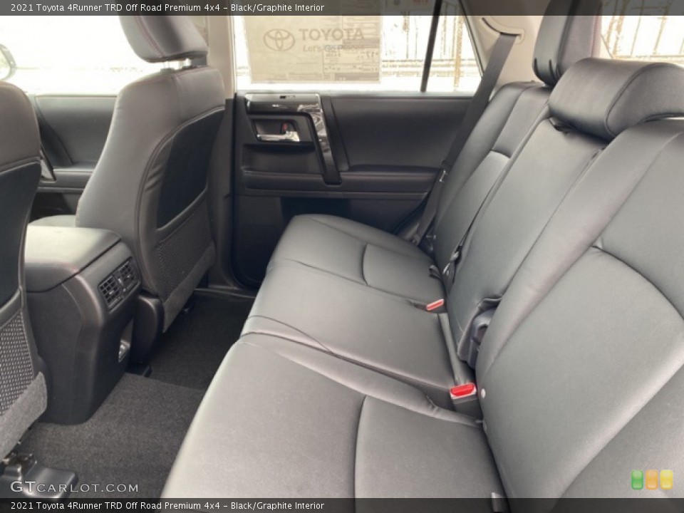 Black/Graphite Interior Rear Seat for the 2021 Toyota 4Runner TRD Off Road Premium 4x4 #141086040