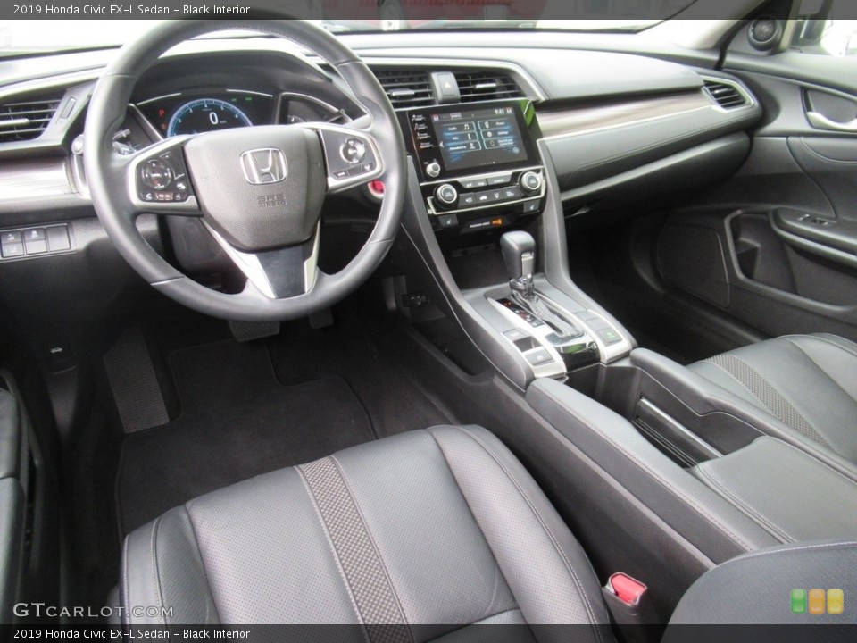 Black Interior Photo for the 2019 Honda Civic EX-L Sedan #141091251