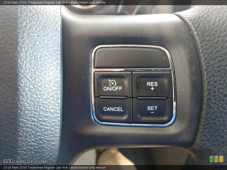 Black/Diesel Gray Interior Steering Wheel for the 2016 Ram 2500 Tradesman Regular Cab 4x4 #141095781