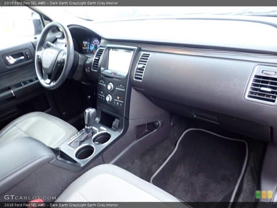 Dark Earth Gray/Light Earth Gray Interior Dashboard for the 2018 Ford Flex SEL AWD #141095826