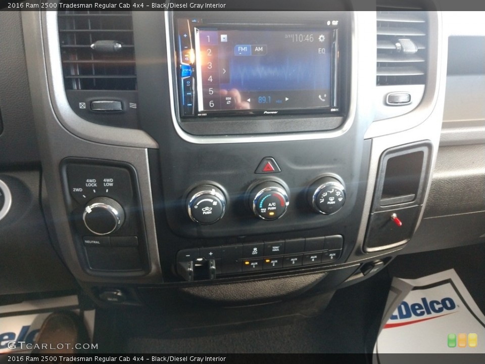 Black/Diesel Gray Interior Controls for the 2016 Ram 2500 Tradesman Regular Cab 4x4 #141095832