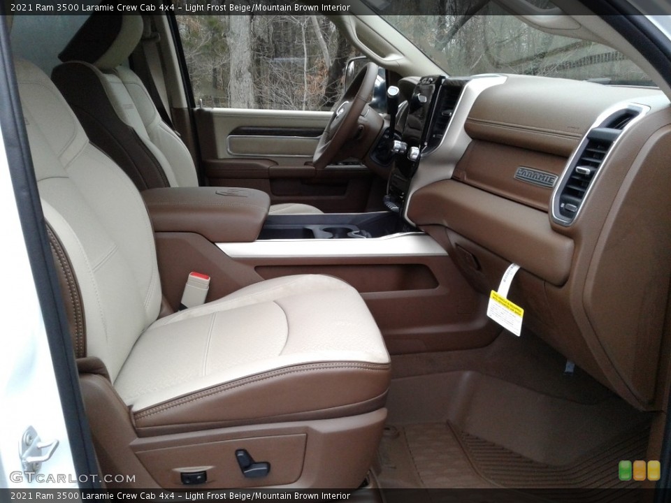 Light Frost Beige/Mountain Brown Interior Front Seat for the 2021 Ram 3500 Laramie Crew Cab 4x4 #141096183