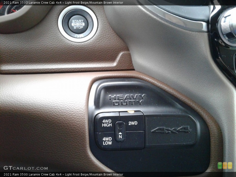 Light Frost Beige/Mountain Brown Interior Controls for the 2021 Ram 3500 Laramie Crew Cab 4x4 #141096285