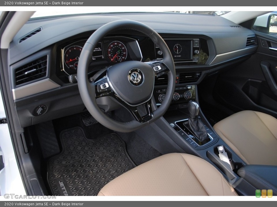 Dark Beige Interior Dashboard for the 2020 Volkswagen Jetta SE #141098706