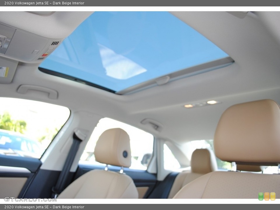 Dark Beige Interior Sunroof for the 2020 Volkswagen Jetta SE #141098739