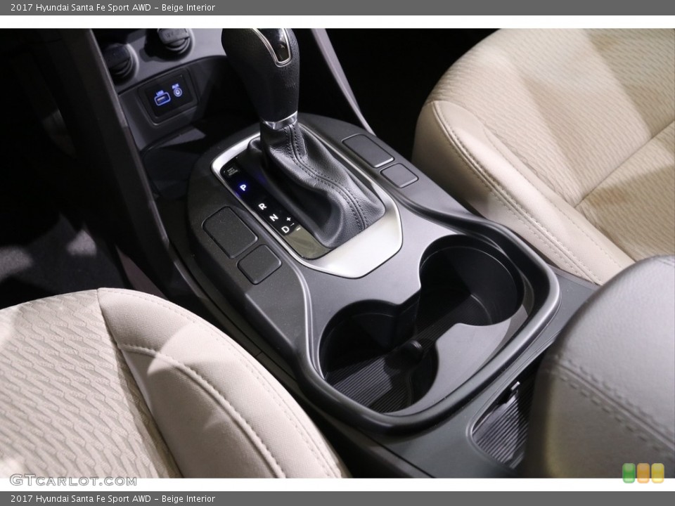 Beige Interior Transmission for the 2017 Hyundai Santa Fe Sport AWD #141099819