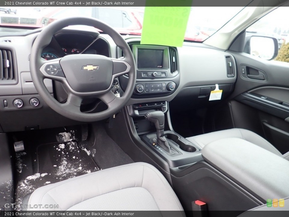 Jet Black/­Dark Ash Interior Photo for the 2021 Chevrolet Colorado WT Crew Cab 4x4 #141102726