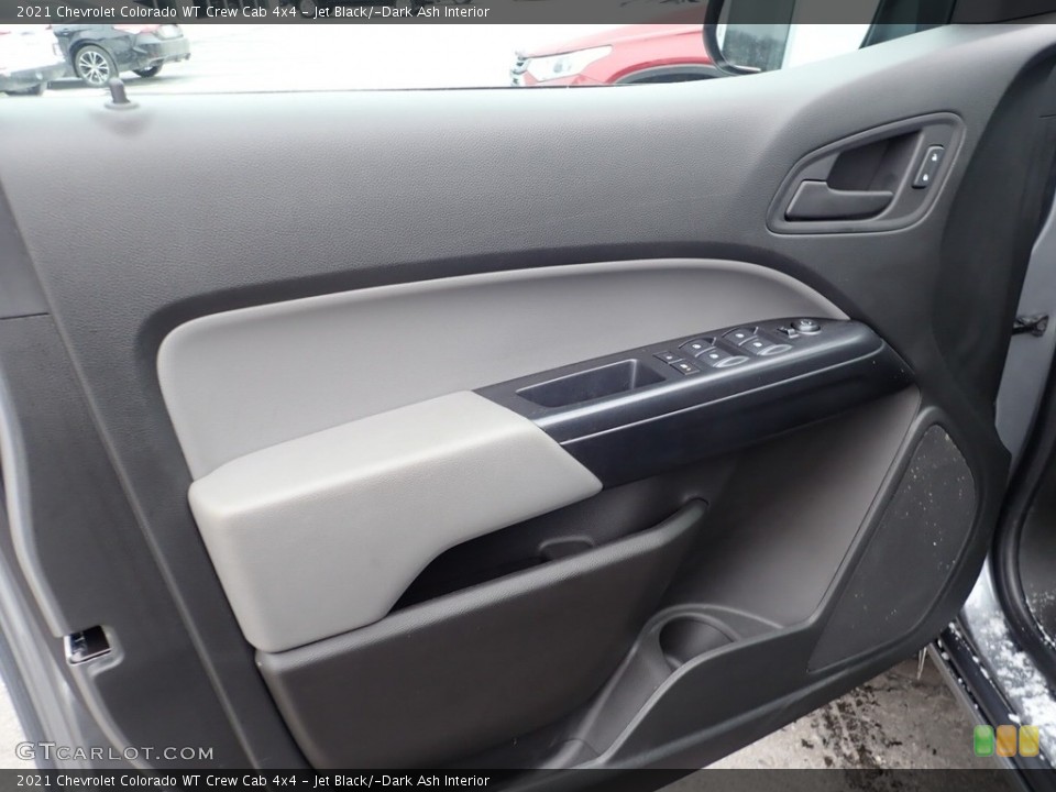 Jet Black/­Dark Ash Interior Door Panel for the 2021 Chevrolet Colorado WT Crew Cab 4x4 #141102741