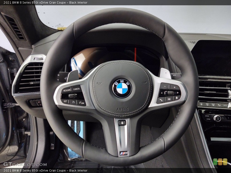 Black Interior Steering Wheel for the 2021 BMW 8 Series 850i xDrive Gran Coupe #141103572