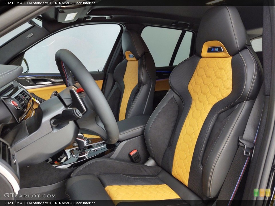 Black Interior Front Seat for the 2021 BMW X3 M  #141103917