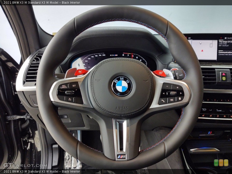 Black Interior Steering Wheel for the 2021 BMW X3 M  #141103941