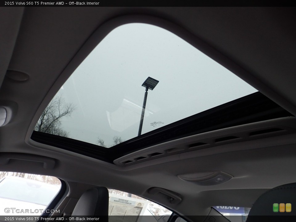 Off-Black Interior Sunroof for the 2015 Volvo S60 T5 Premier AWD #141104085