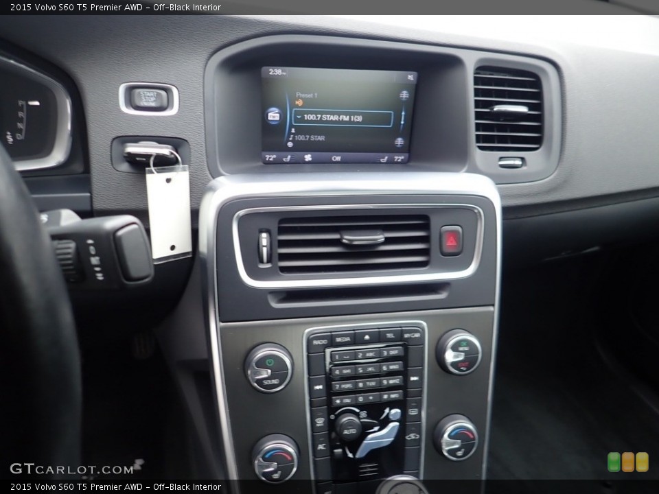 Off-Black Interior Controls for the 2015 Volvo S60 T5 Premier AWD #141104103