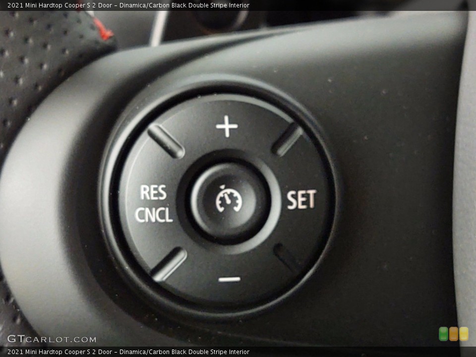 Dinamica/Carbon Black Double Stripe Interior Steering Wheel for the 2021 Mini Hardtop Cooper S 2 Door #141104331