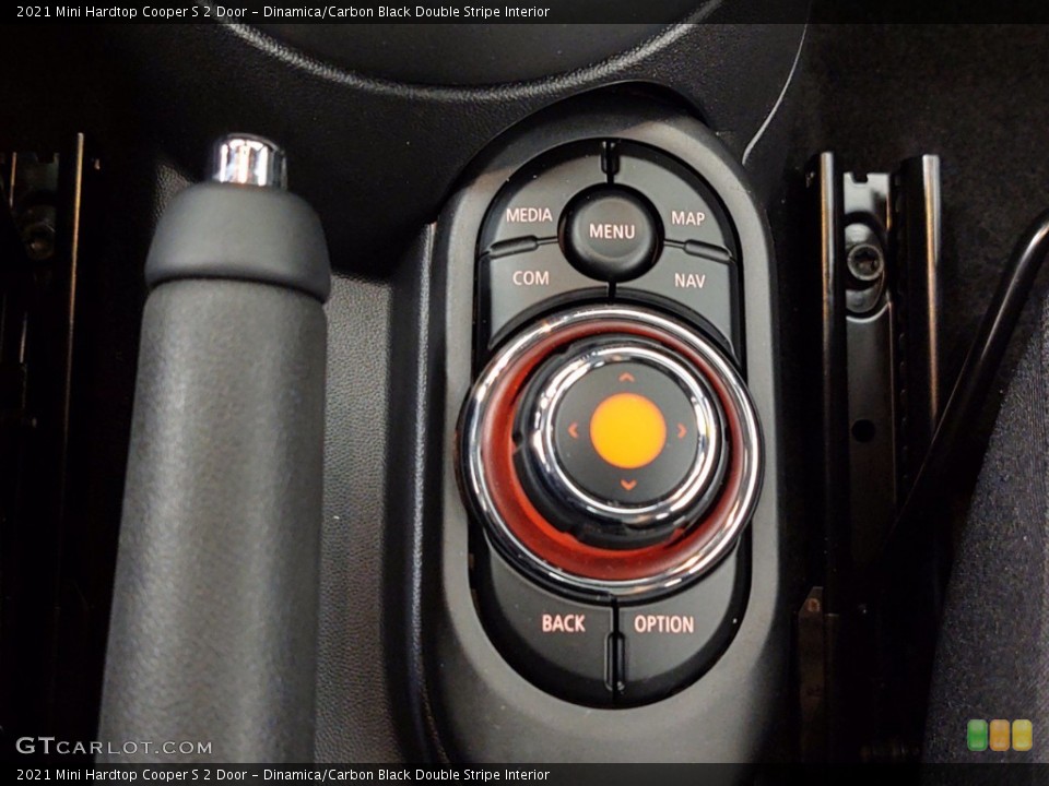 Dinamica/Carbon Black Double Stripe Interior Controls for the 2021 Mini Hardtop Cooper S 2 Door #141104469