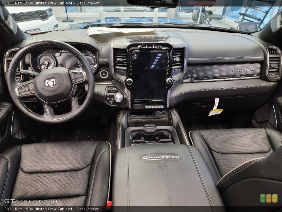 Black Interior Photo for the 2021 Ram 1500 Limited Crew Cab 4x4 #141108020