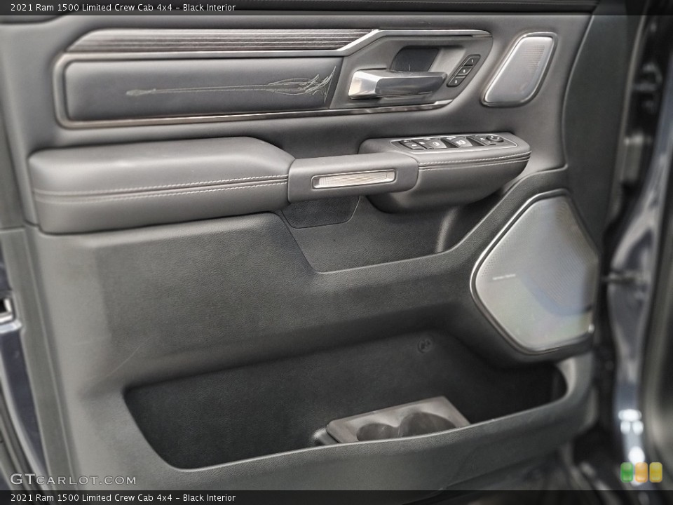 Black Interior Door Panel for the 2021 Ram 1500 Limited Crew Cab 4x4 #141108079