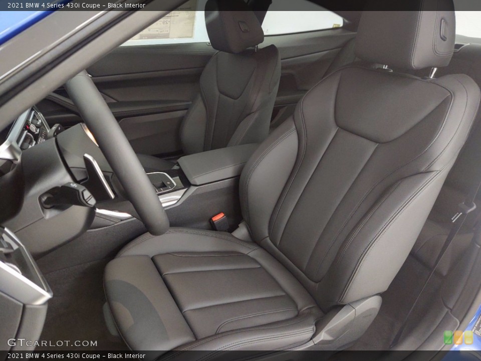 Black Interior Front Seat for the 2021 BMW 4 Series 430i Coupe #141112420