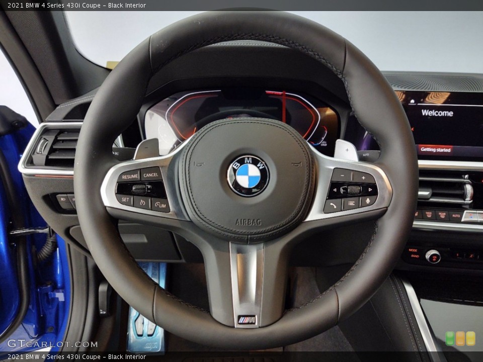 Black Interior Steering Wheel for the 2021 BMW 4 Series 430i Coupe #141112466